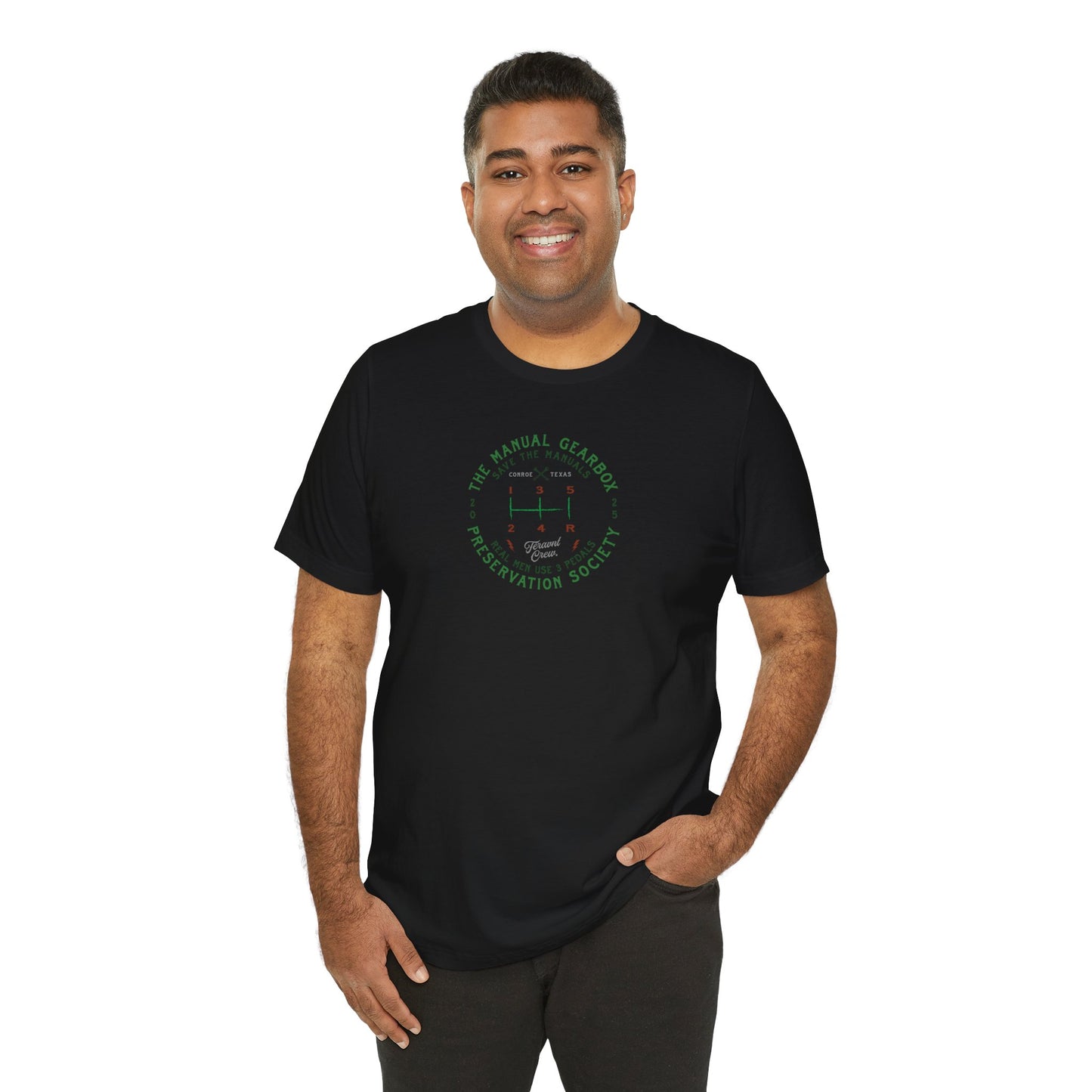 Manual Preservation Society. Black T-Shirt