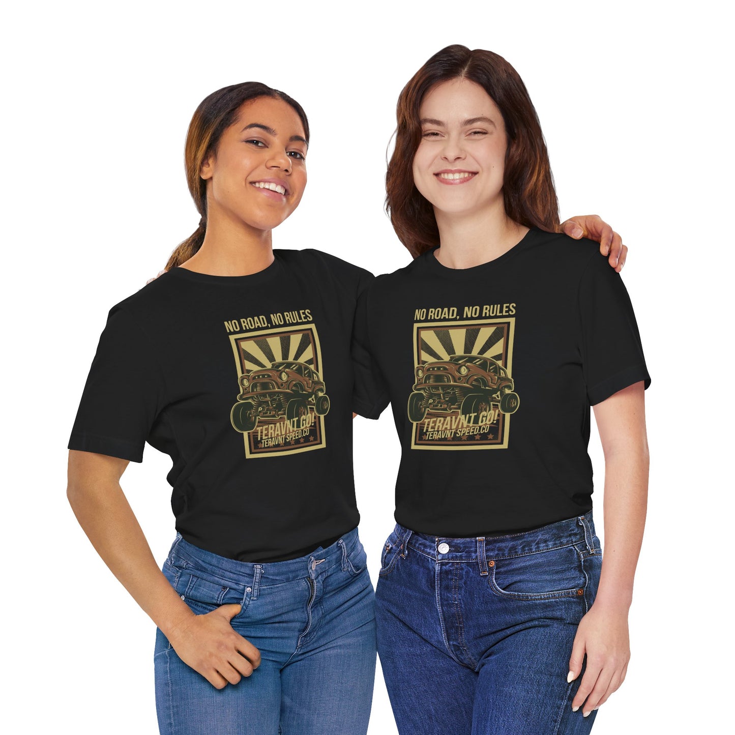 No Road No Rules. Black T-Shirt