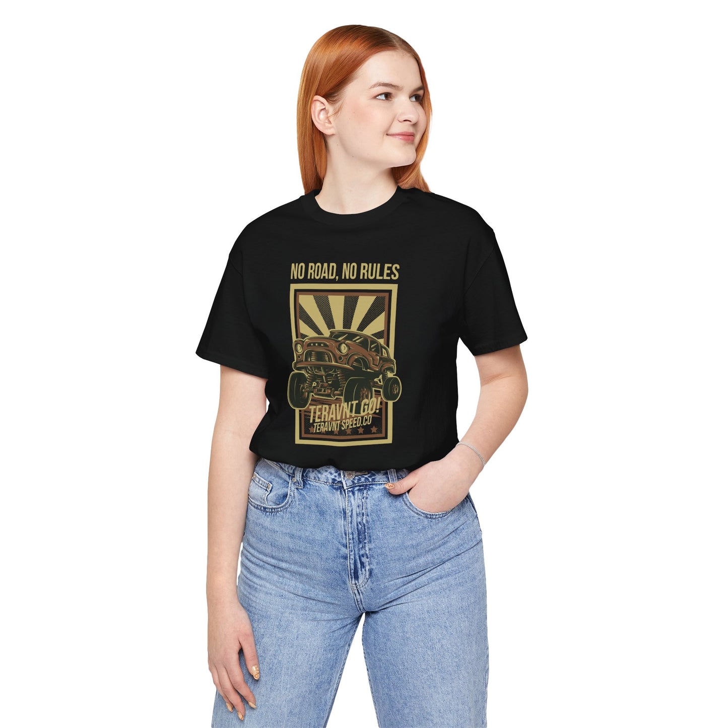 No Road No Rules. Black T-Shirt
