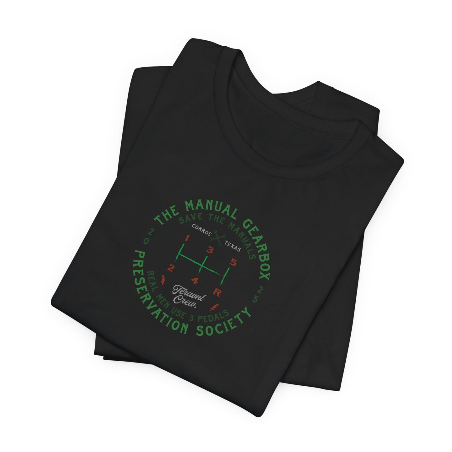 Manual Preservation Society. Black T-Shirt