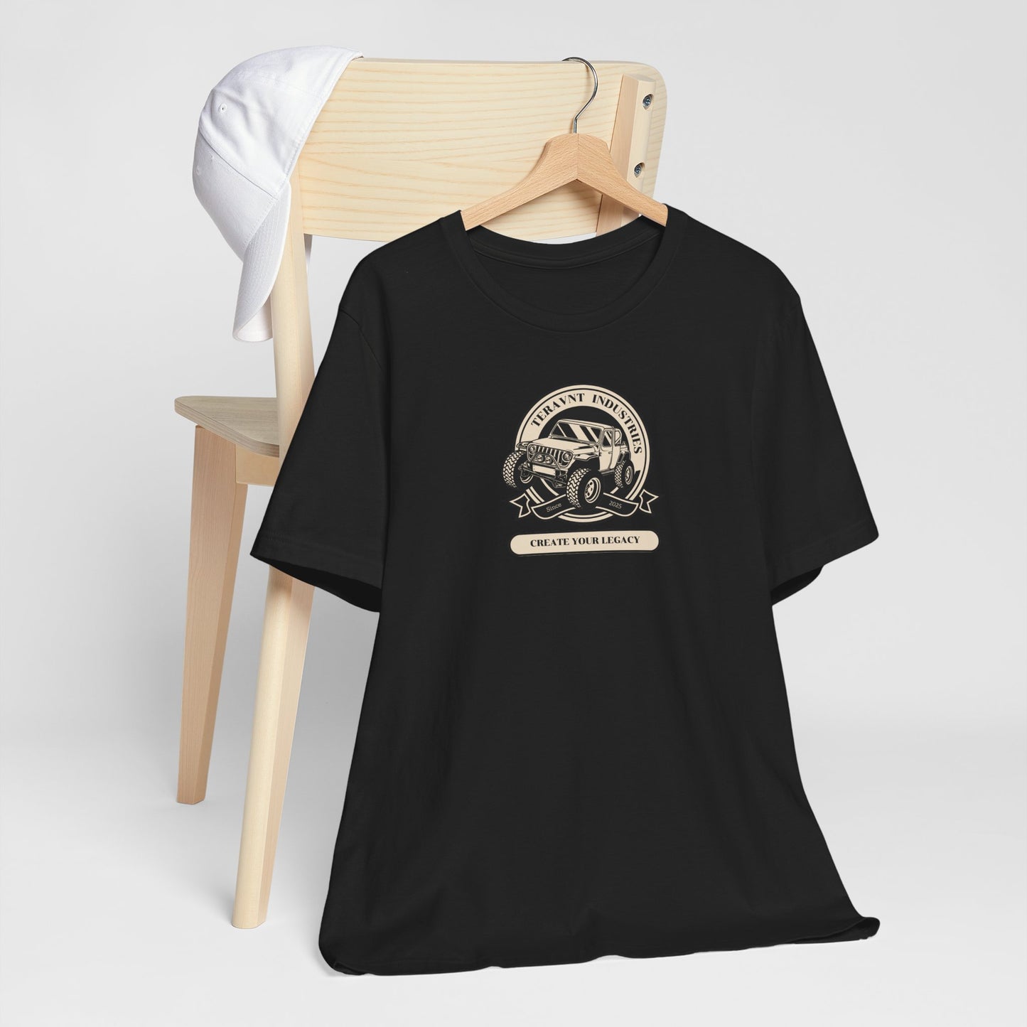 Create Your Legacy. Black W/Tan T-Shirt by Teravnt.