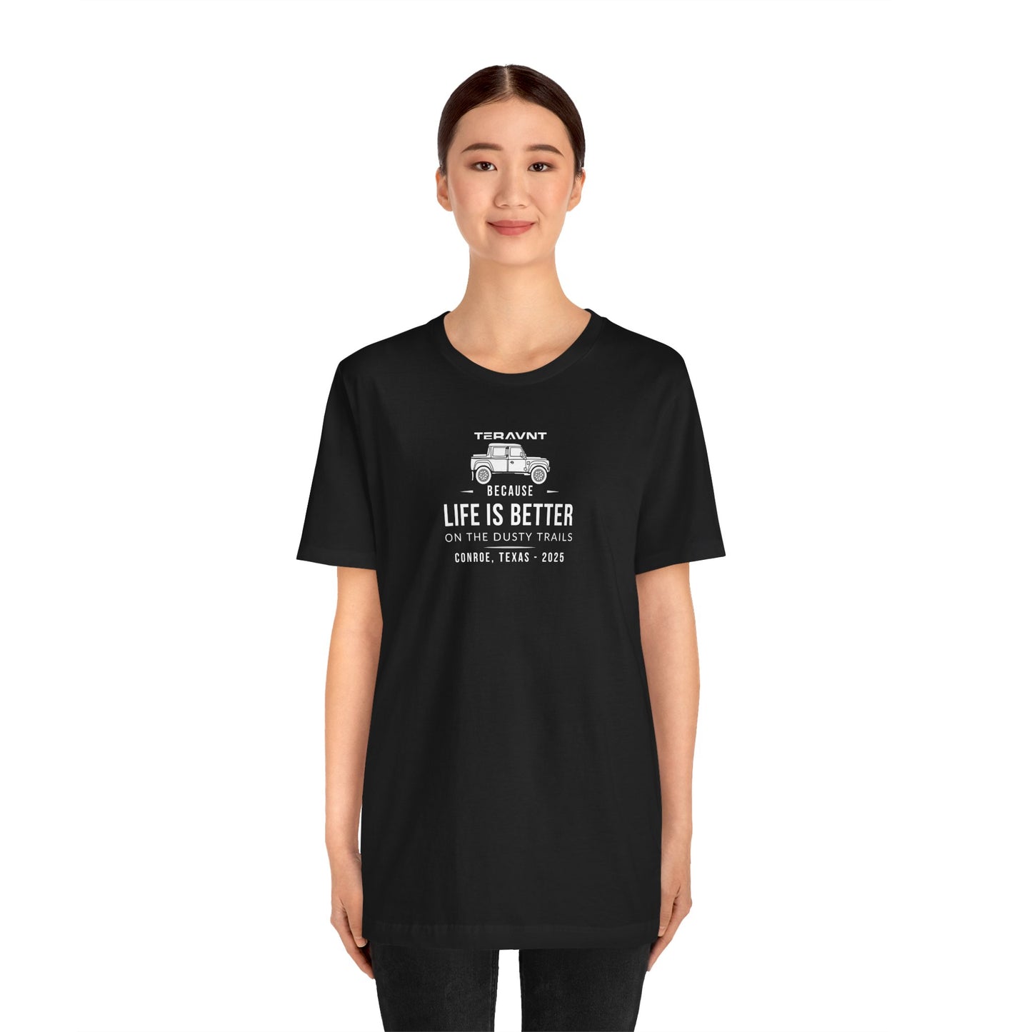 Better Life. Black W/White T-Shirt by Teravnt.