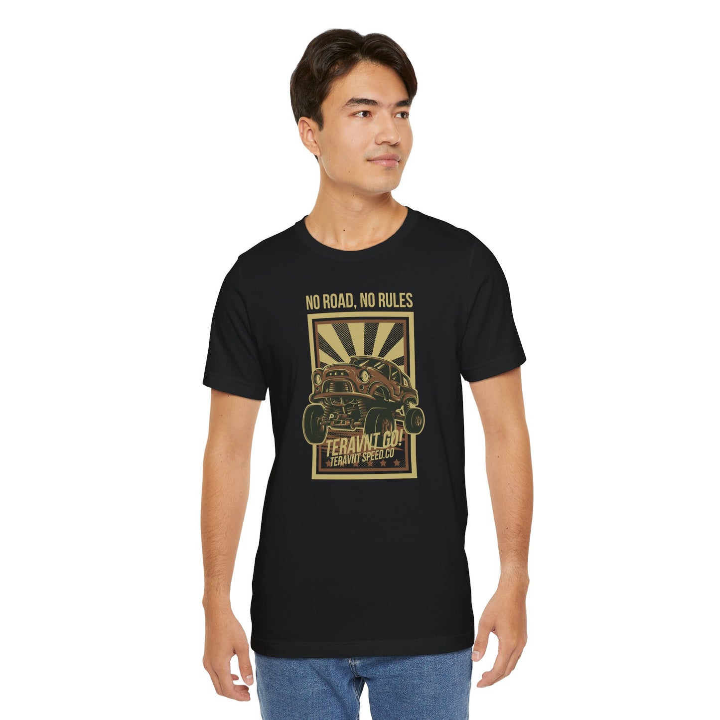 No Road No Rules. Black T-Shirt