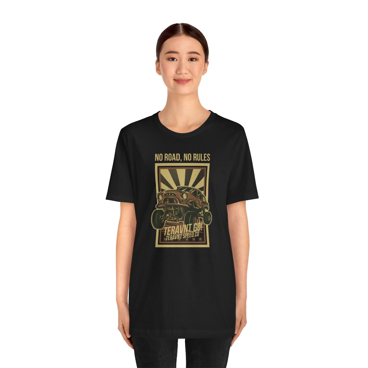 No Road No Rules. Black T-Shirt