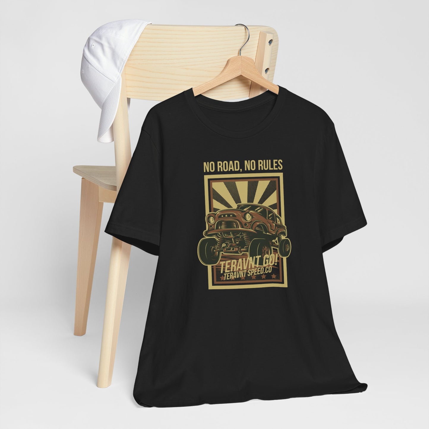 No Road No Rules. Black T-Shirt