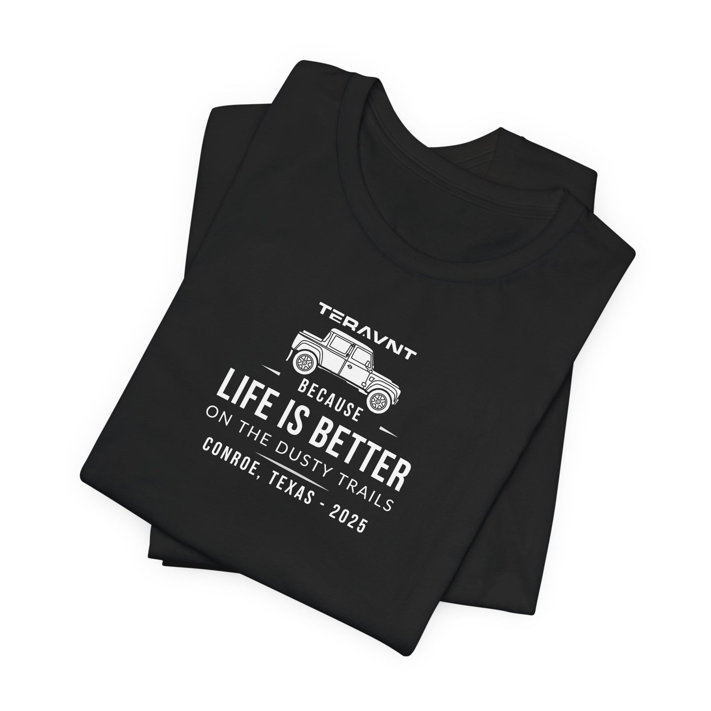 Better Life. Black W/White T-Shirt by Teravnt.