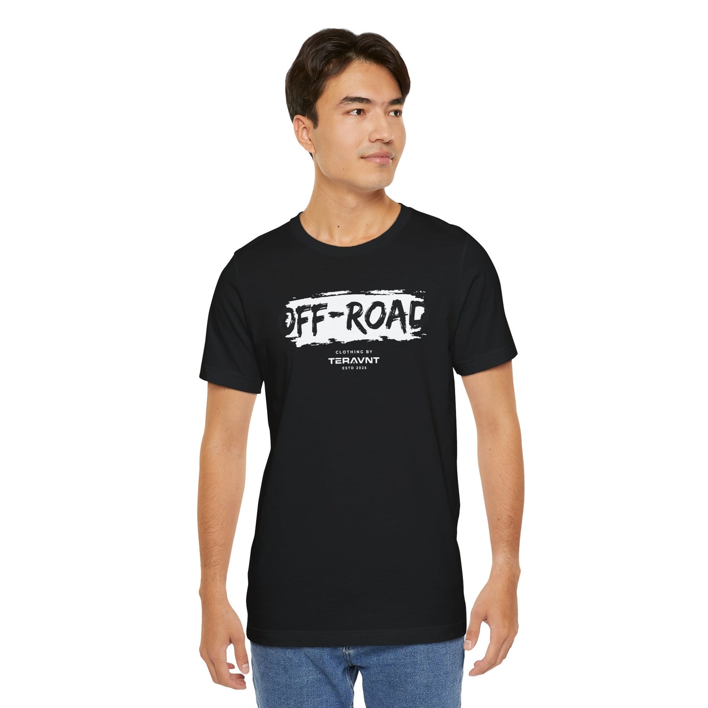 Off-Road Clothing. Black W/White T-Shirt by Teravnt.