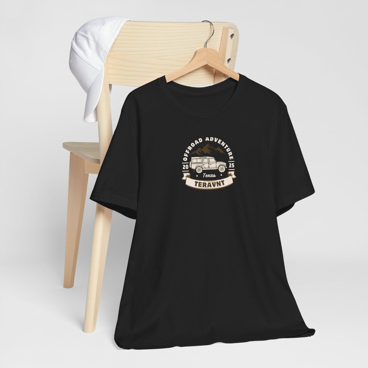 Adventure. Black W/Tan T-Shirt by Teravnt.