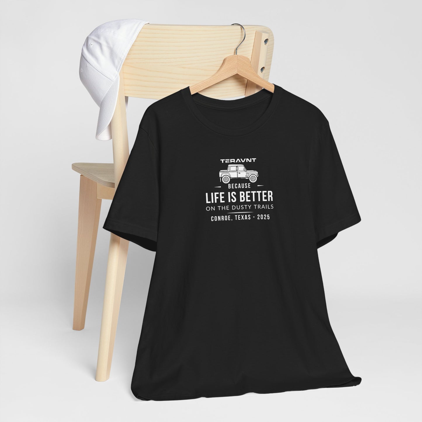 Better Life. Black W/White T-Shirt by Teravnt.