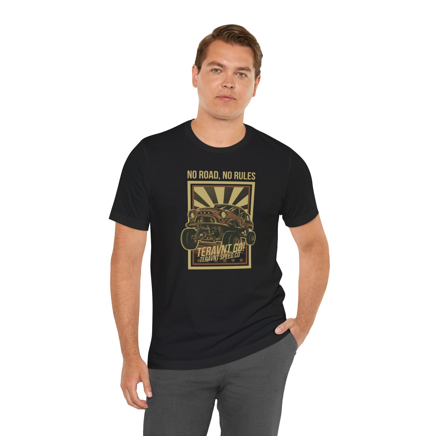 No Road No Rules. Black T-Shirt