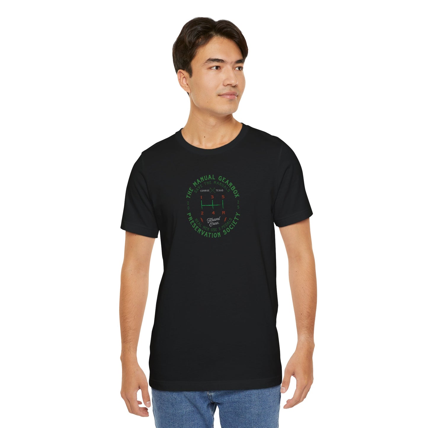 Manual Preservation Society. Black T-Shirt