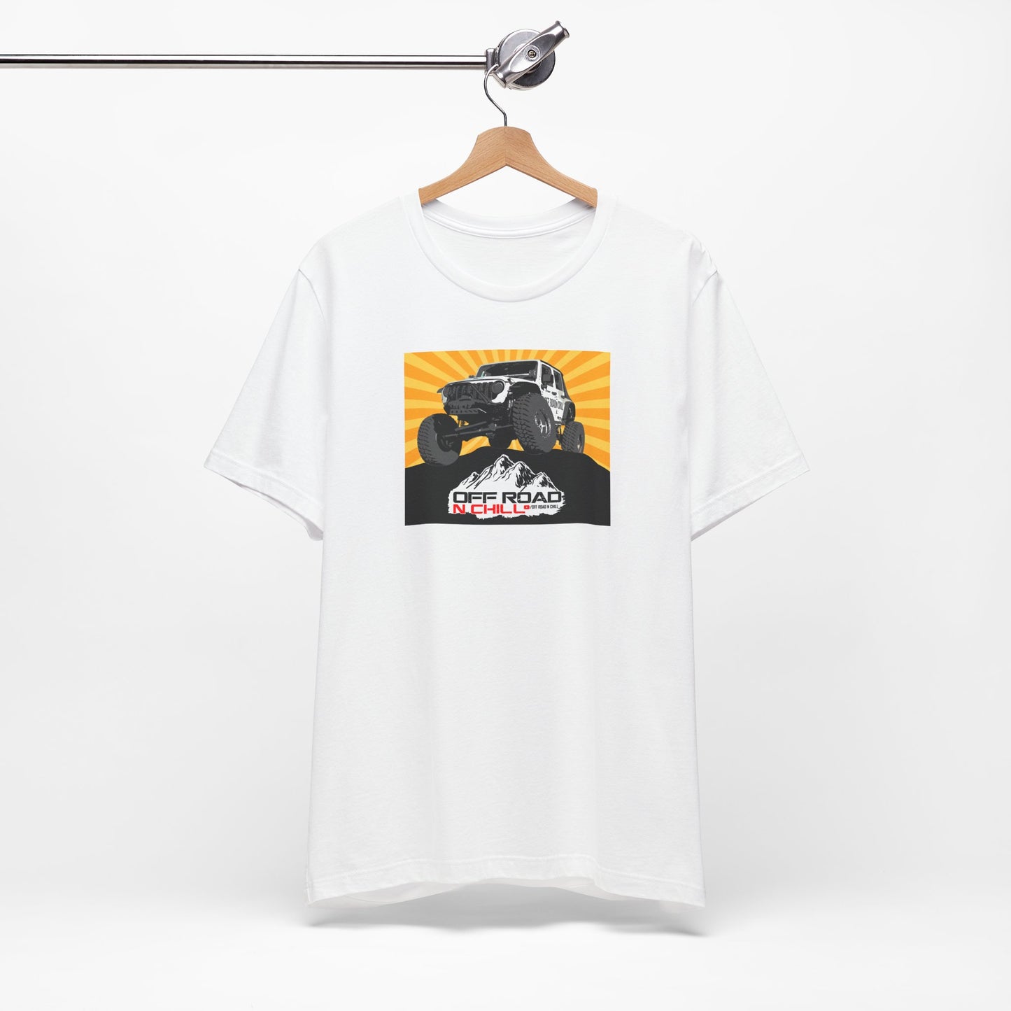 Off Road N Chill - White T-shirt