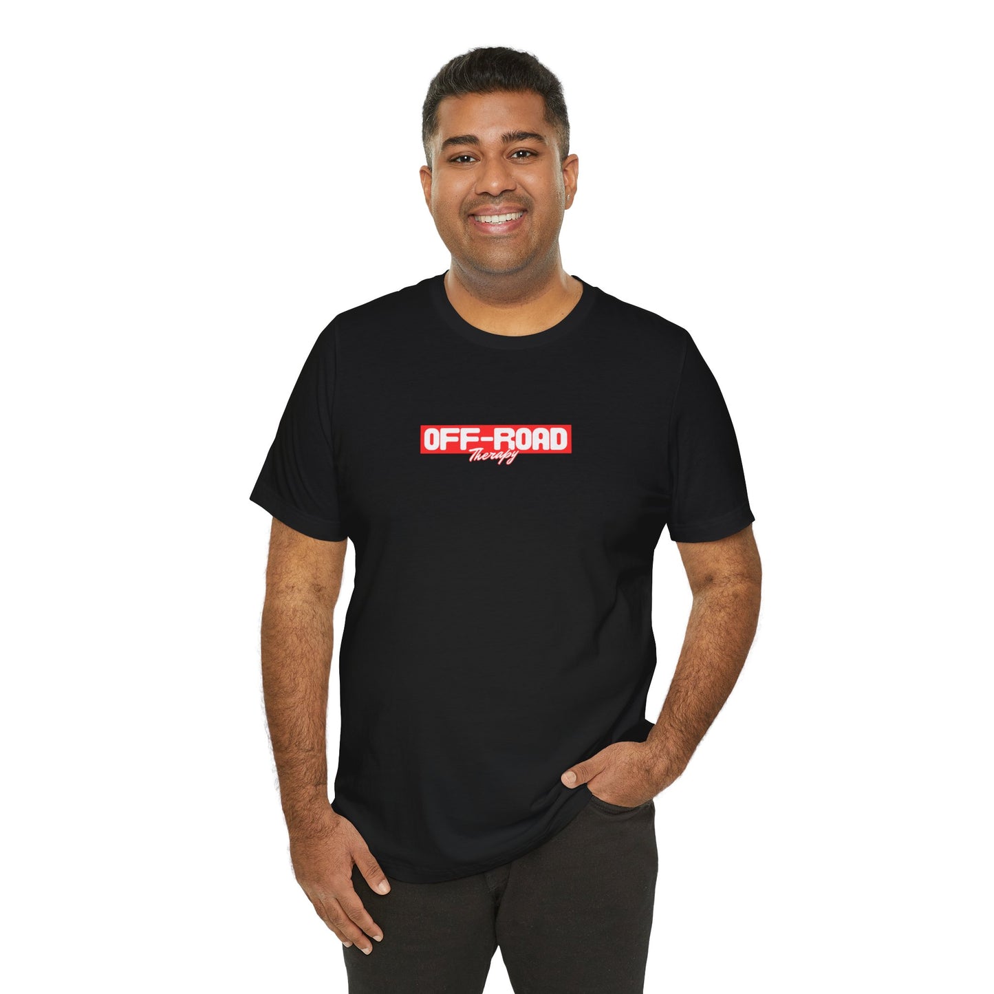 Off-Road Therapy. Black W/Red T-Shirt by Teravnt.