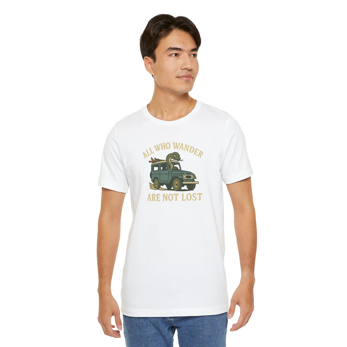 All Who Wander White T-Shirt by Teravnt