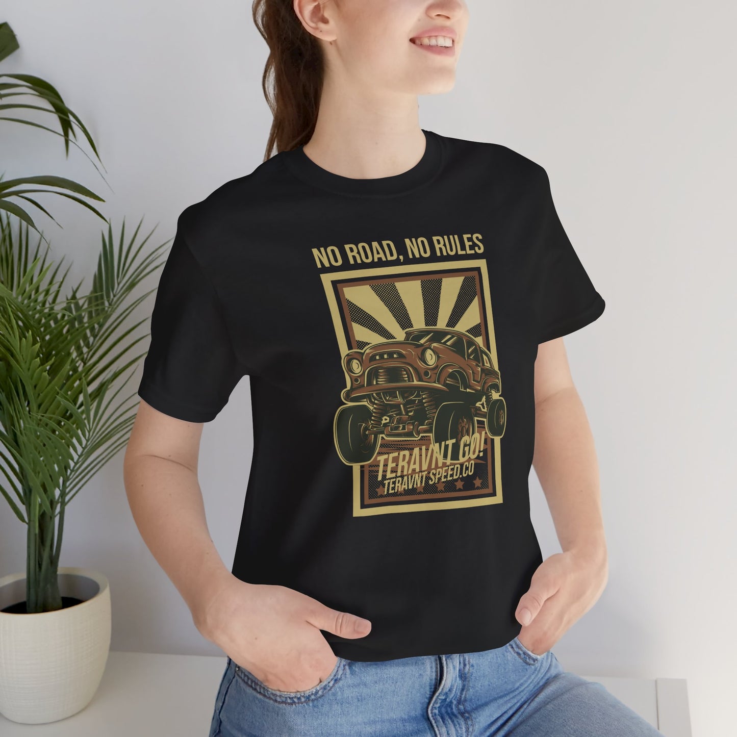 No Road No Rules. Black T-Shirt