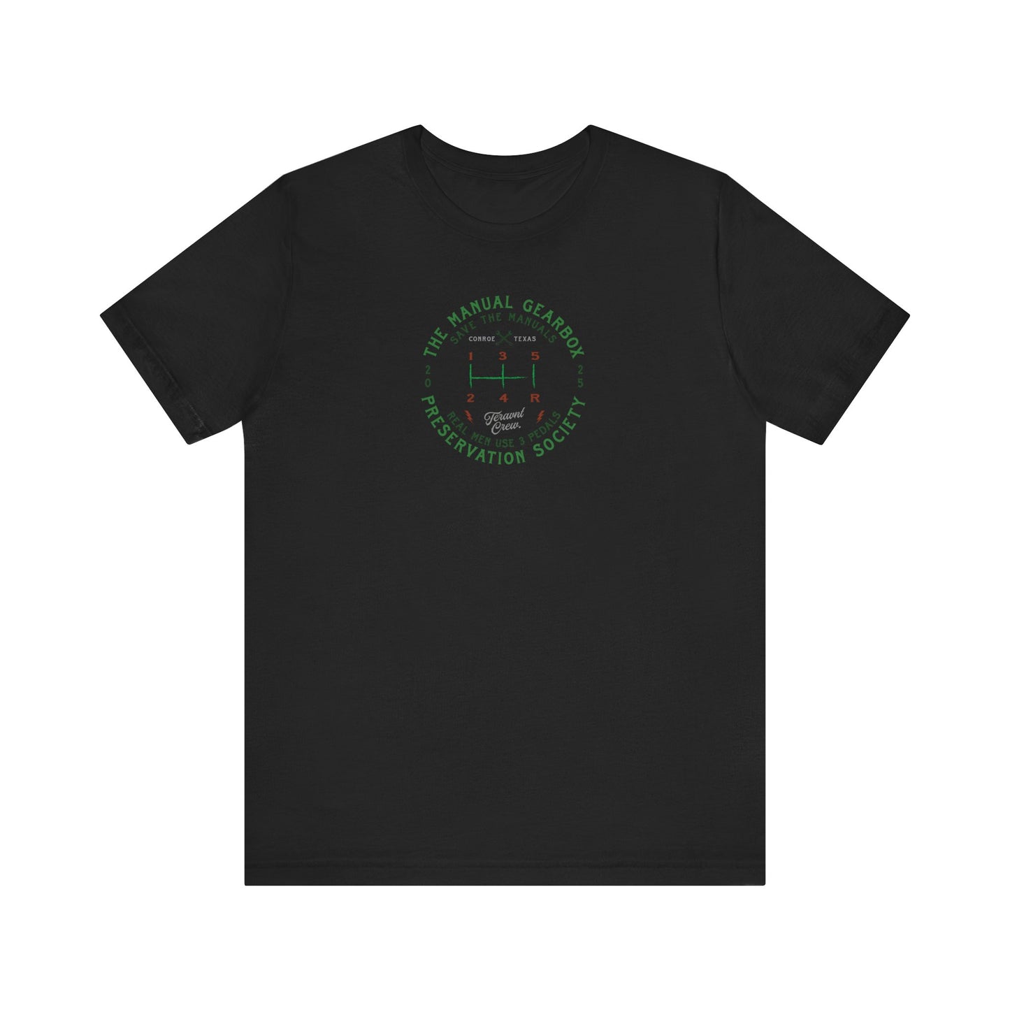 Manual Preservation Society. Black T-Shirt