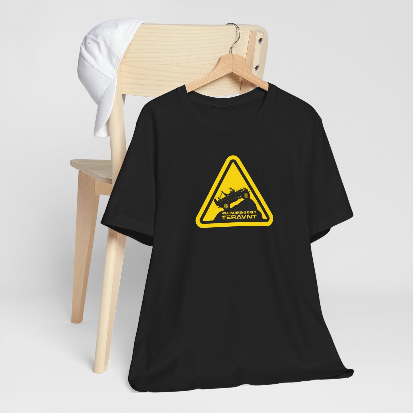 Parking Sign. Black T-Shirt