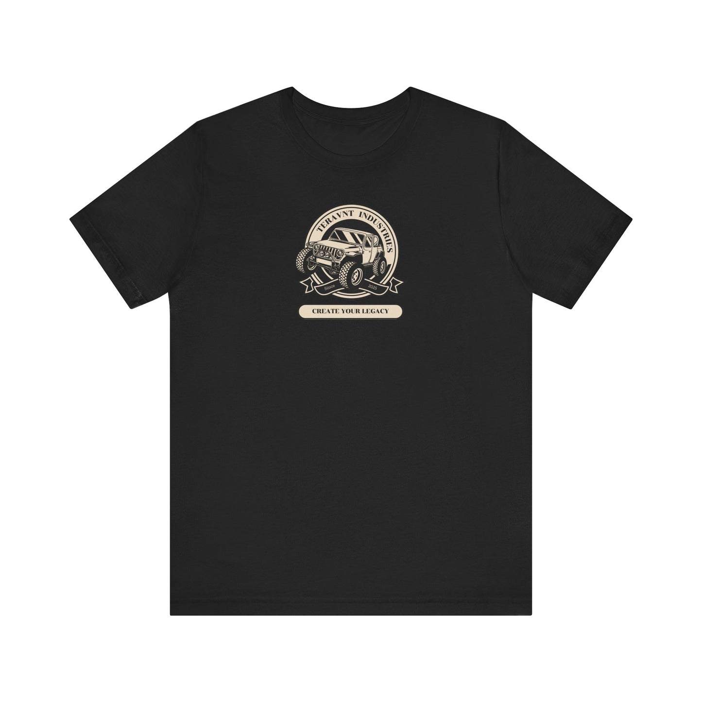 Create Your Legacy. Black W/Tan T-Shirt by Teravnt.