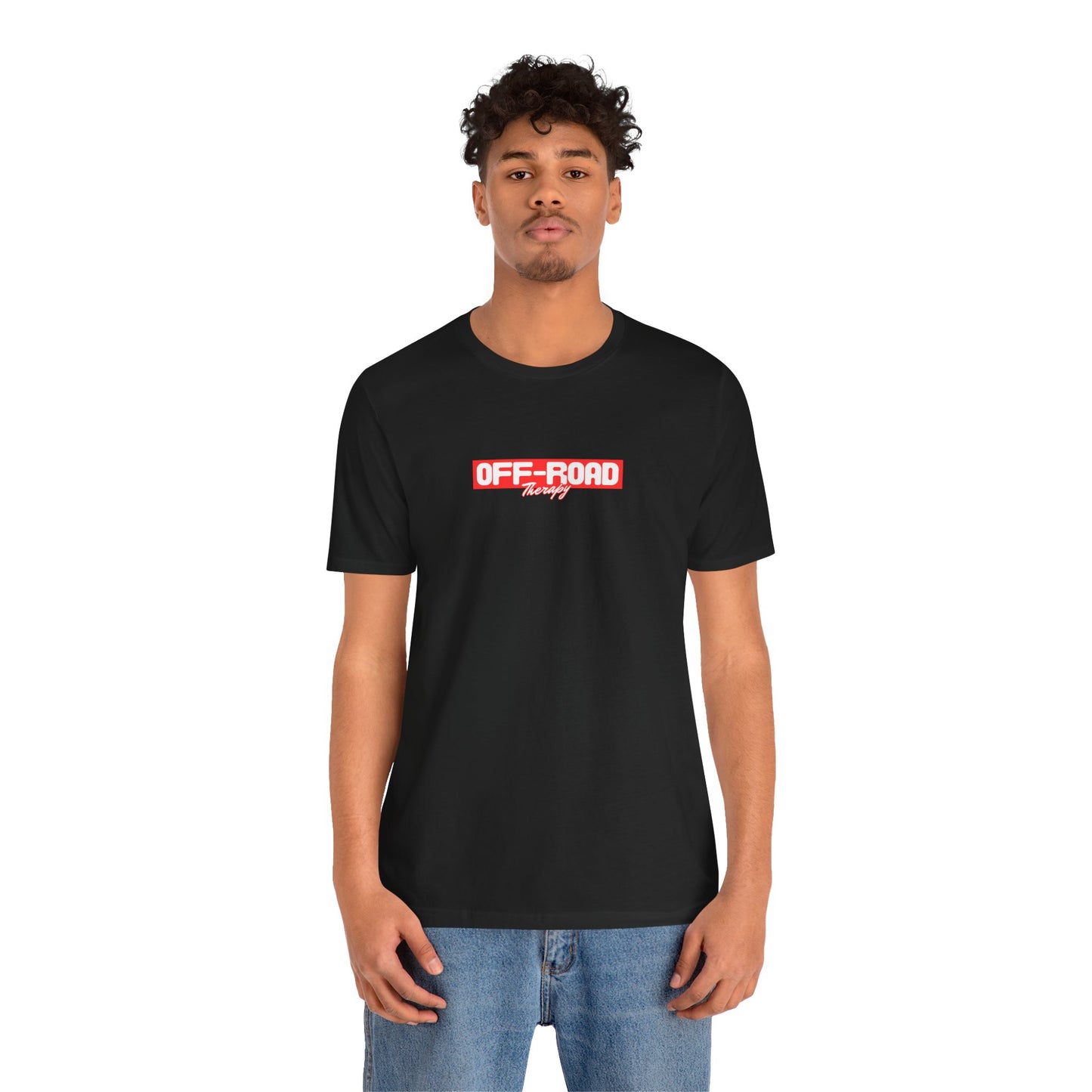 Off-Road Therapy. Black W/Red T-Shirt by Teravnt.
