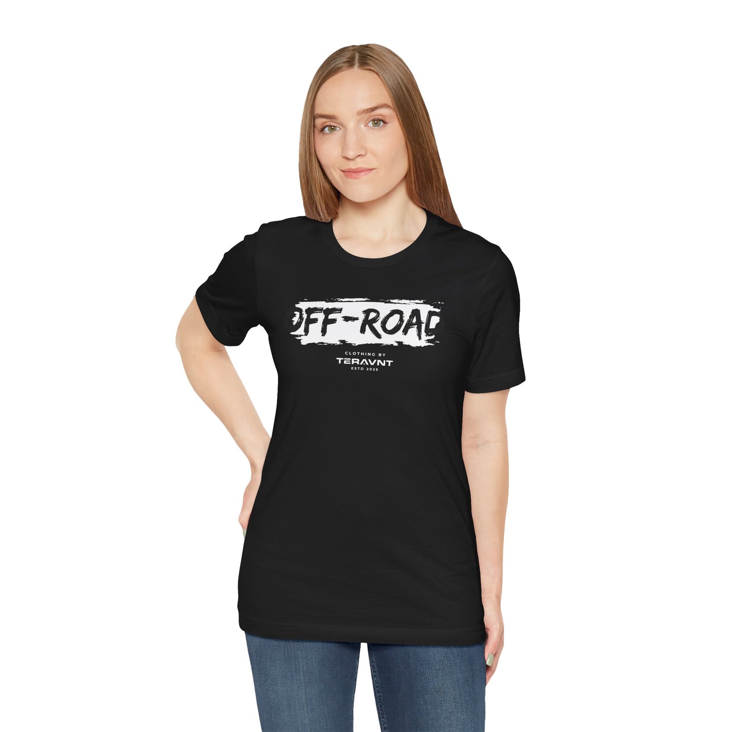 Off-Road Clothing. Black W/White T-Shirt by Teravnt.