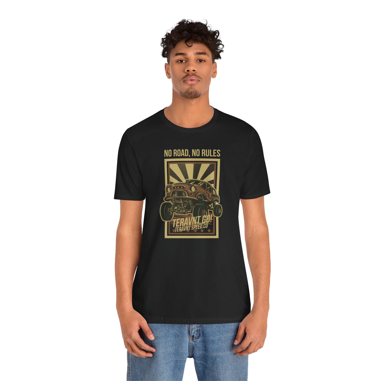 No Road No Rules. Black T-Shirt