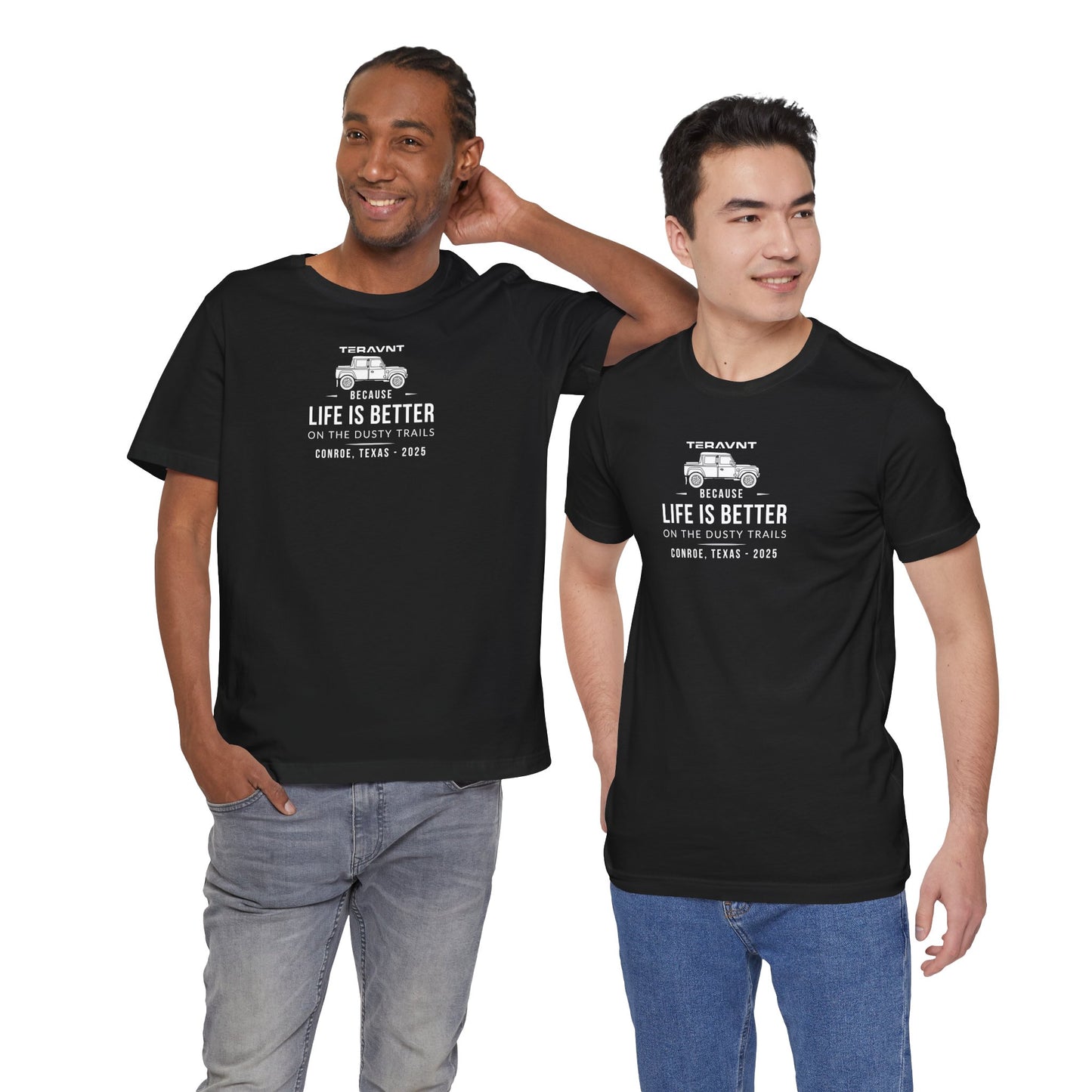 Better Life. Black W/White T-Shirt by Teravnt.