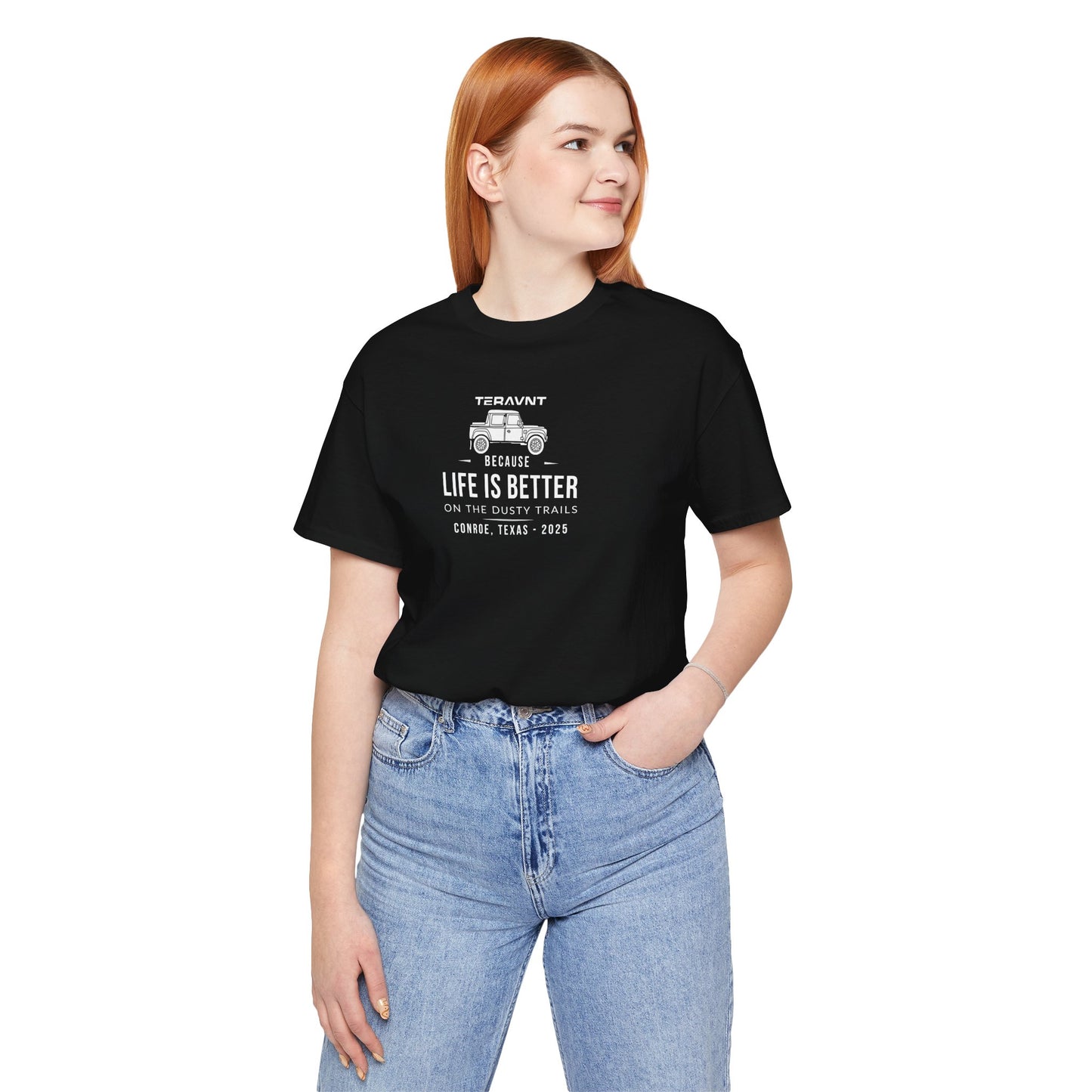 Better Life. Black W/White T-Shirt by Teravnt.