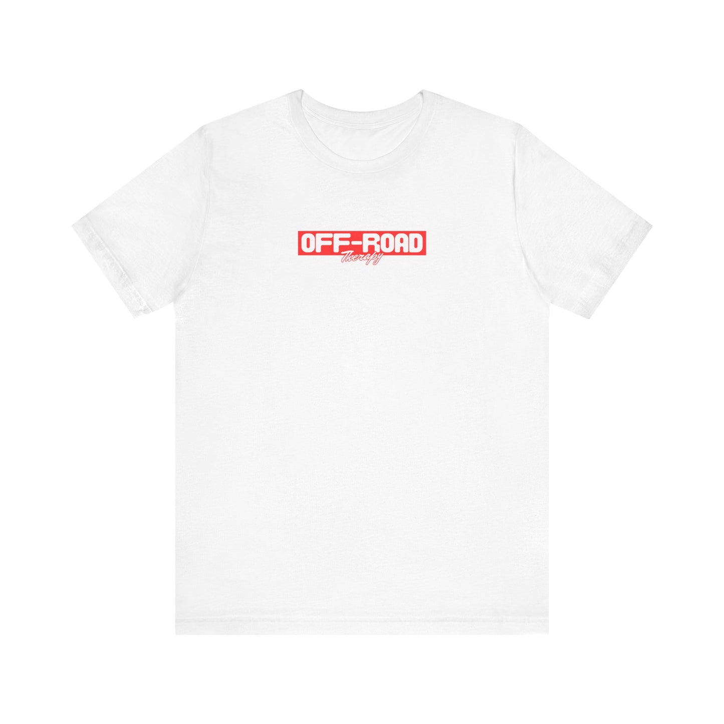 Off-Road Therapy. White W/Red T-Shirt by Teravnt.