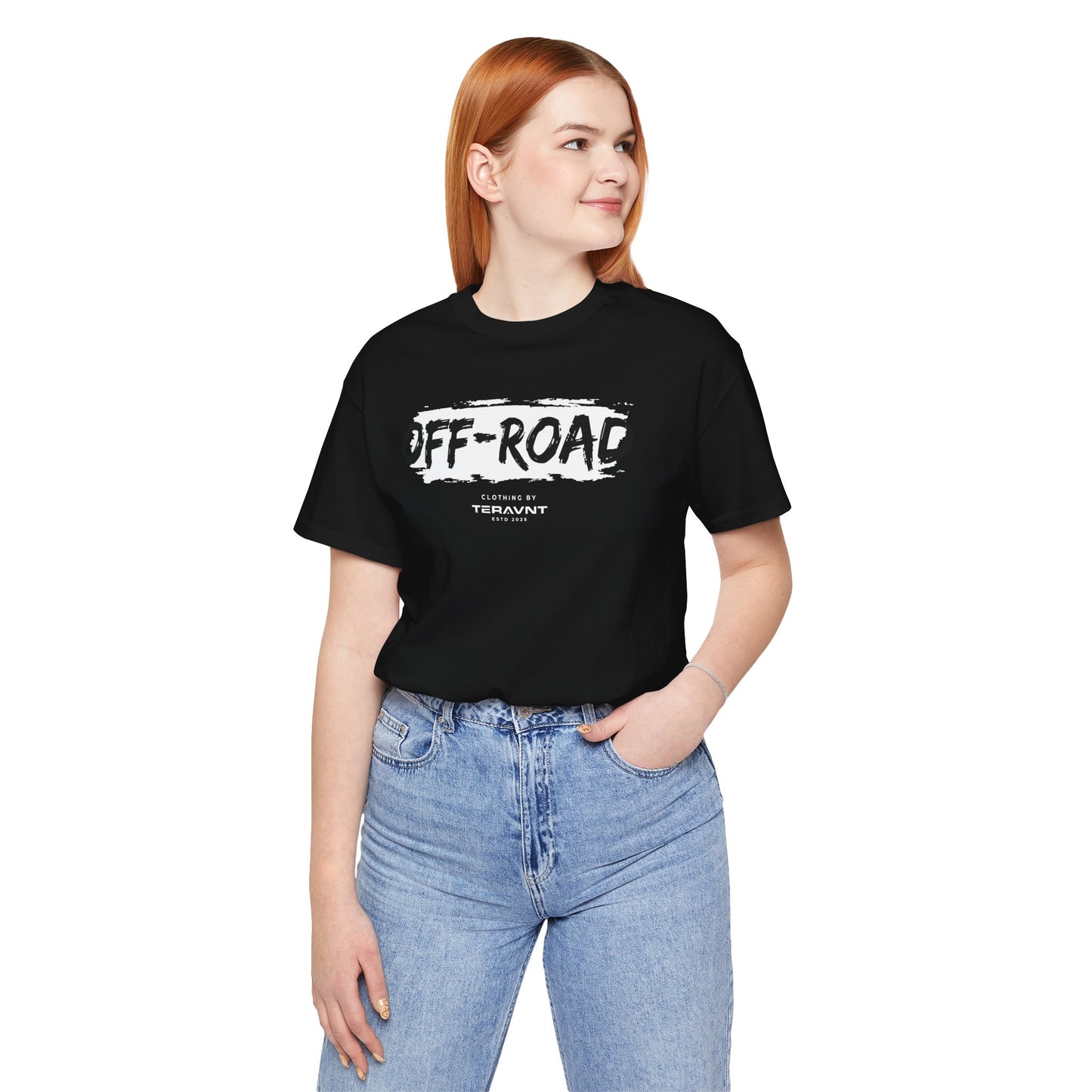Off-Road Clothing. Black W/White T-Shirt by Teravnt.