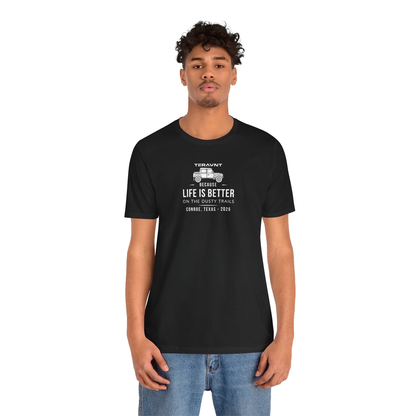 Better Life. Black W/White T-Shirt by Teravnt.