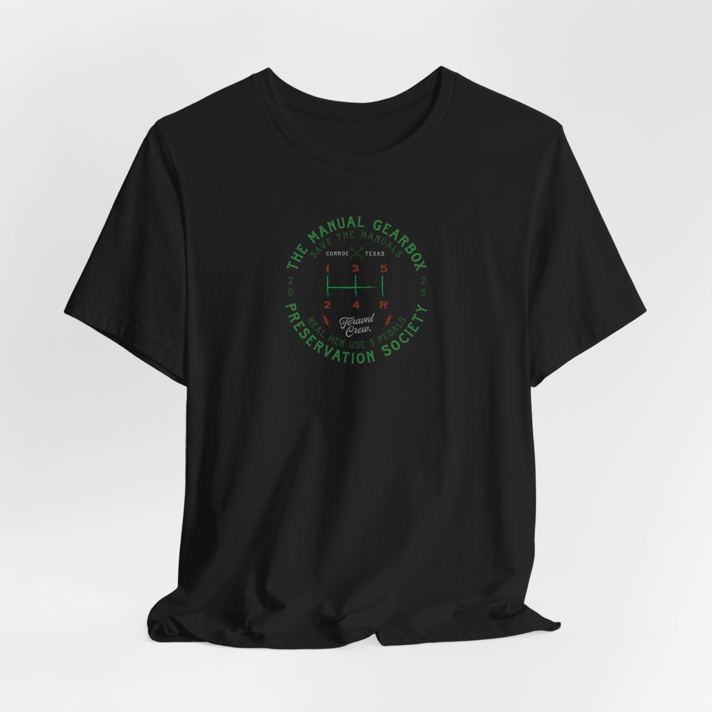 Manual Preservation Society. Black T-Shirt