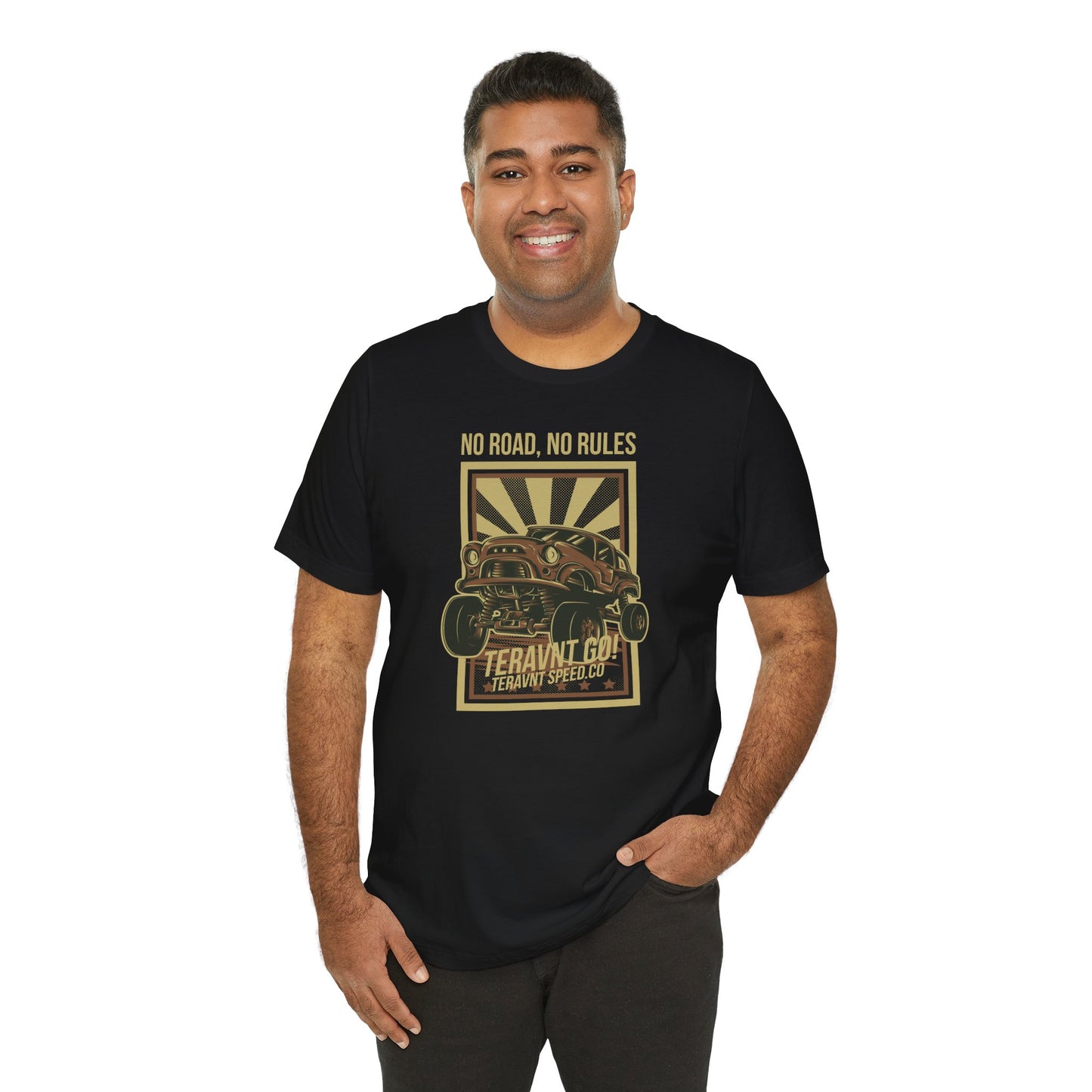 No Road No Rules. Black T-Shirt