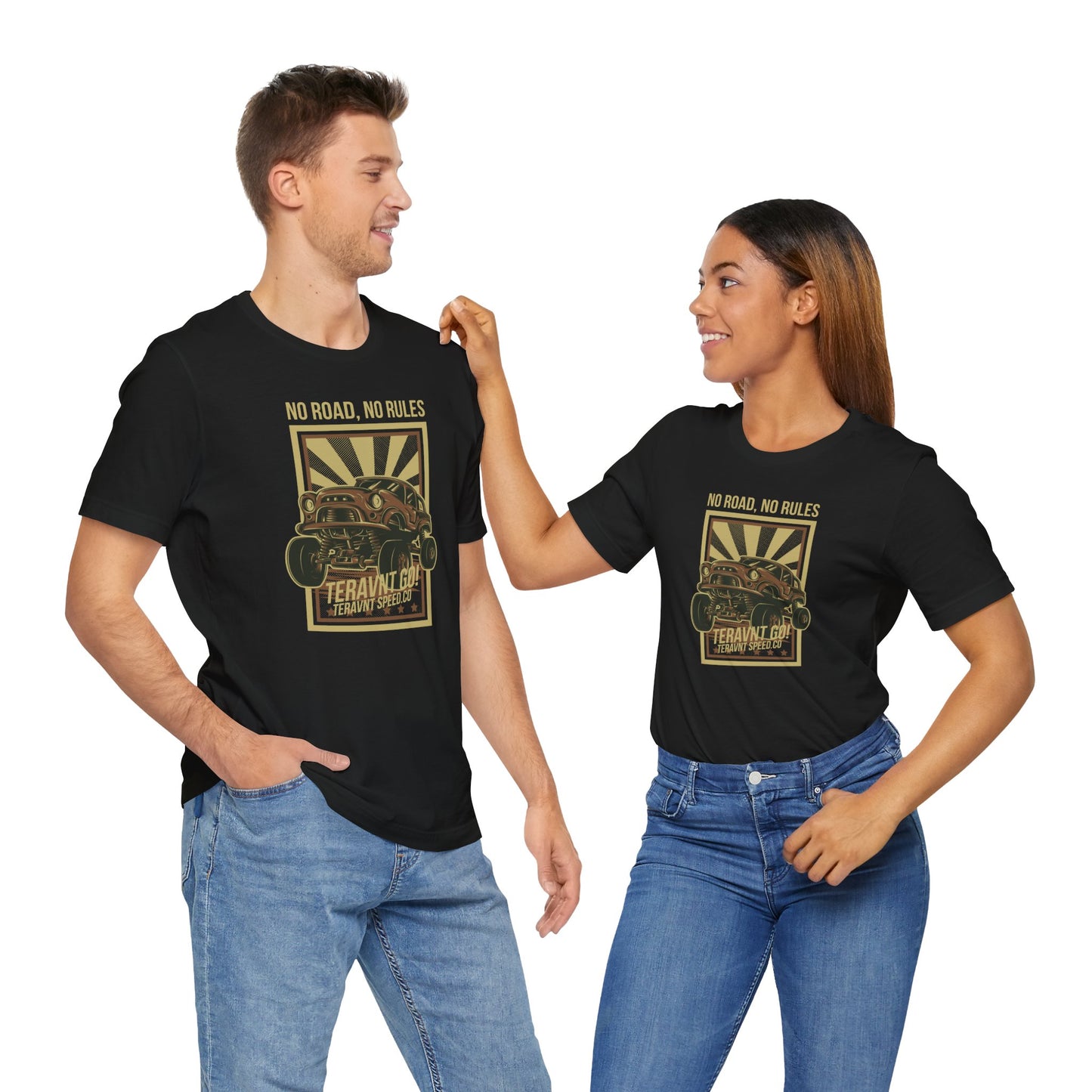 No Road No Rules. Black T-Shirt