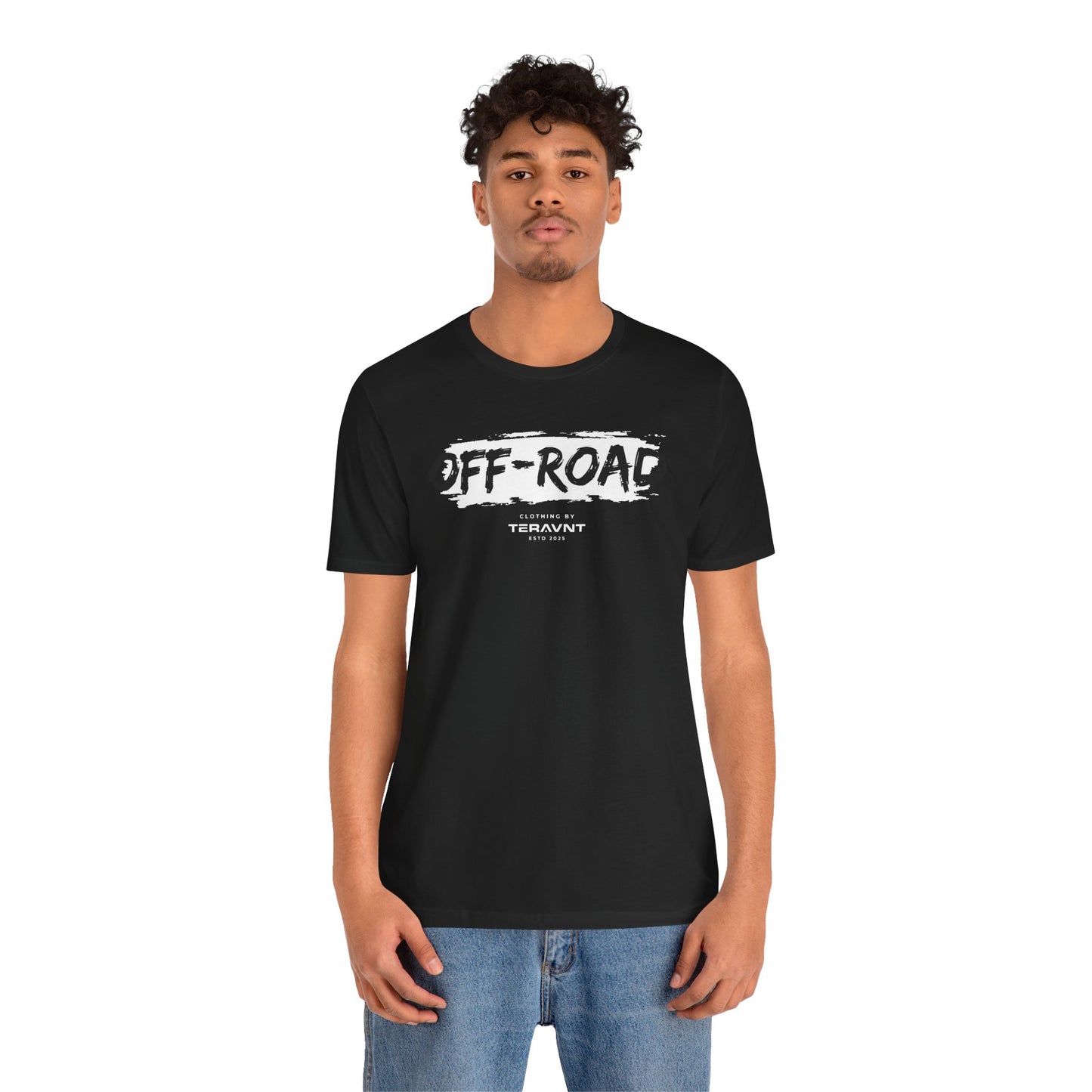 Off-Road Clothing. Black W/White T-Shirt by Teravnt.