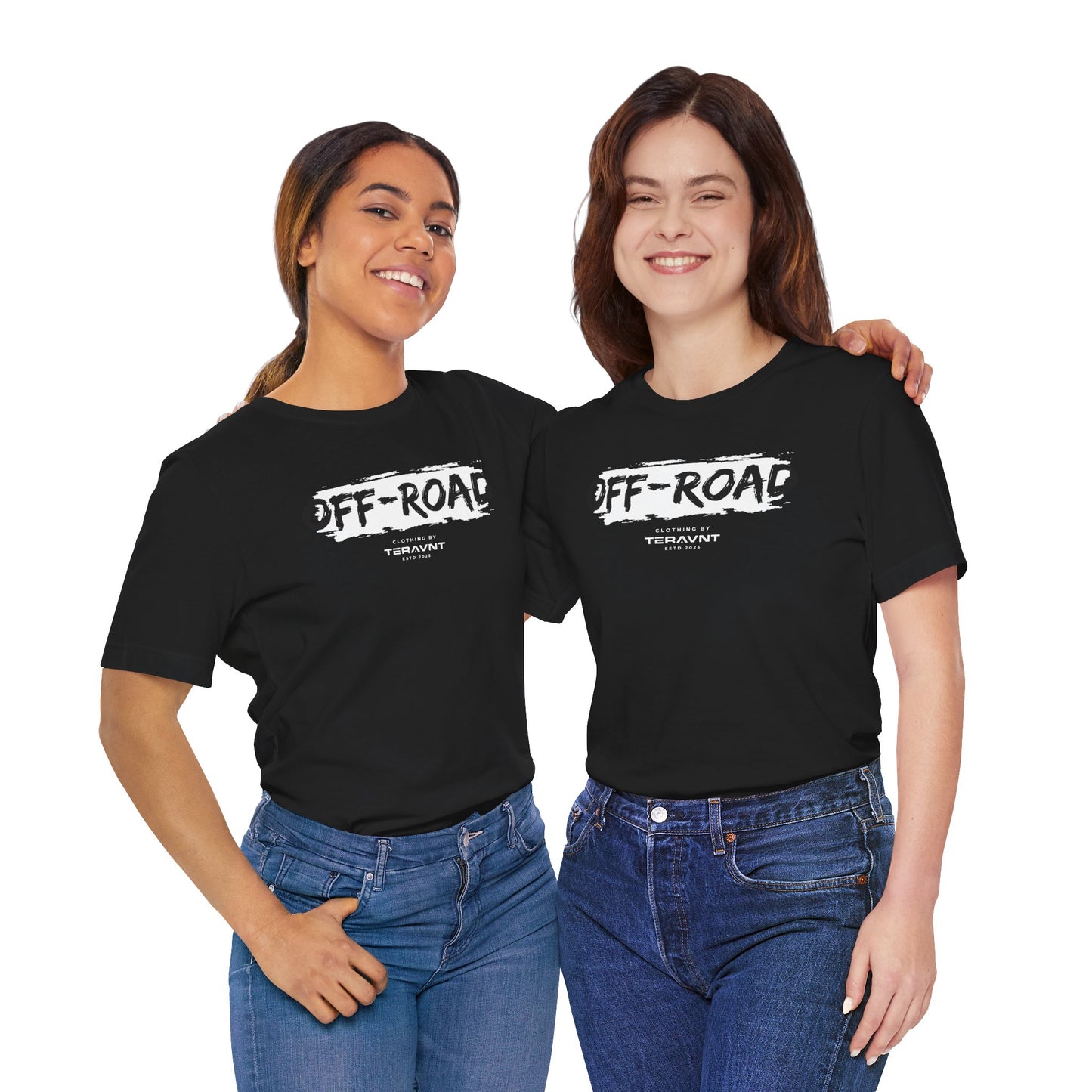 Off-Road Clothing. Black W/White T-Shirt by Teravnt.