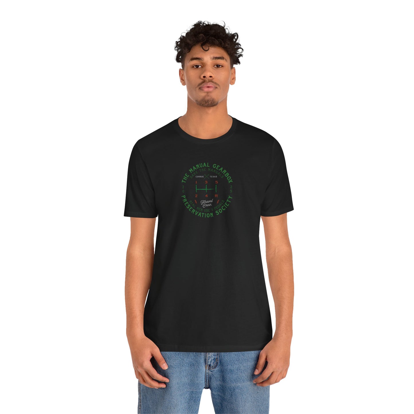 Manual Preservation Society. Black T-Shirt