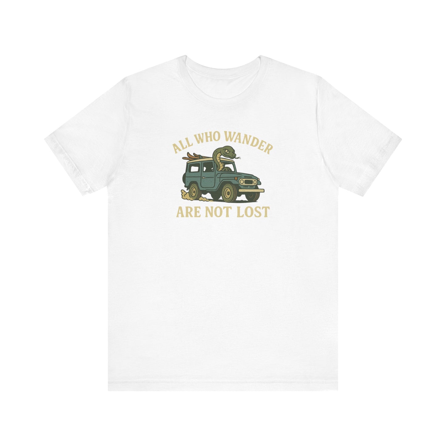 All Who Wander White T-Shirt by Teravnt