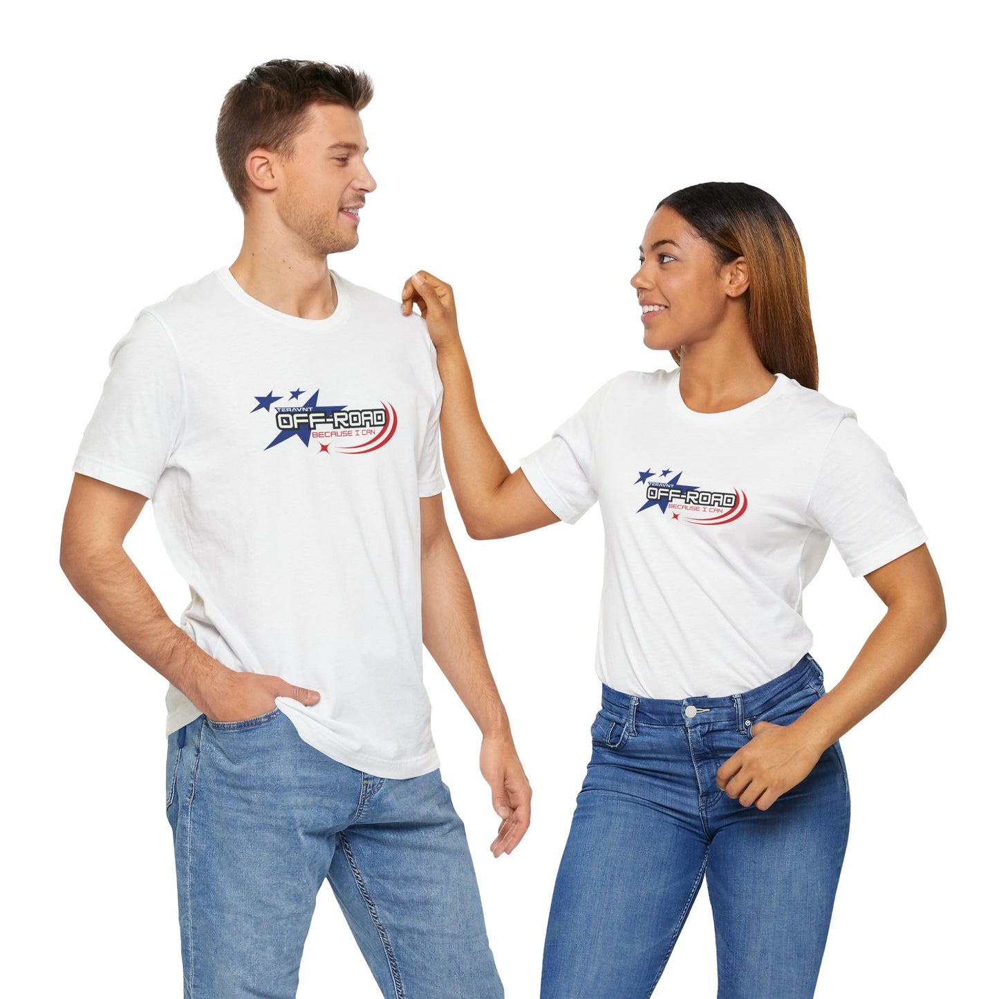 Off-Road Because I can. White W/Colors T-Shirt by Teravnt