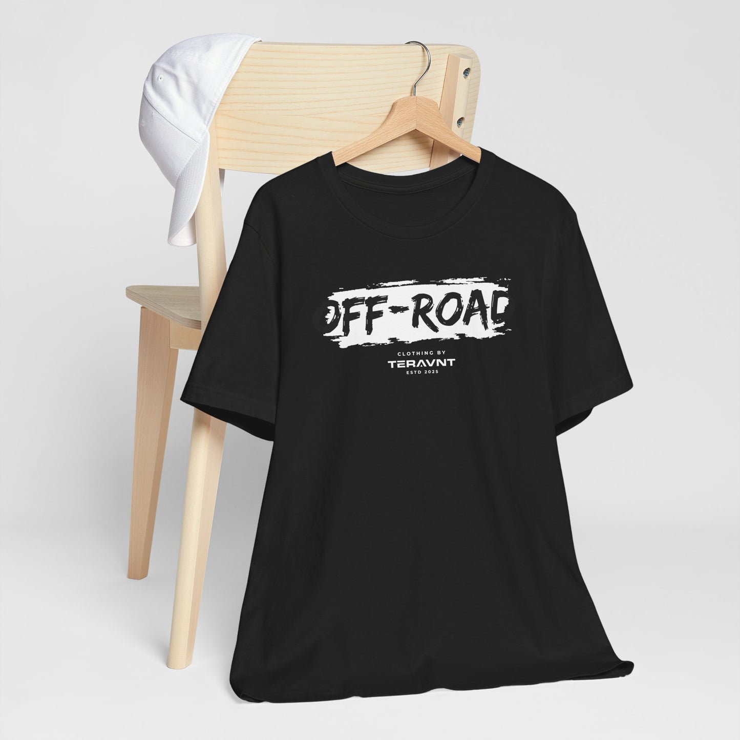 Off-Road Clothing. Black W/White T-Shirt by Teravnt.