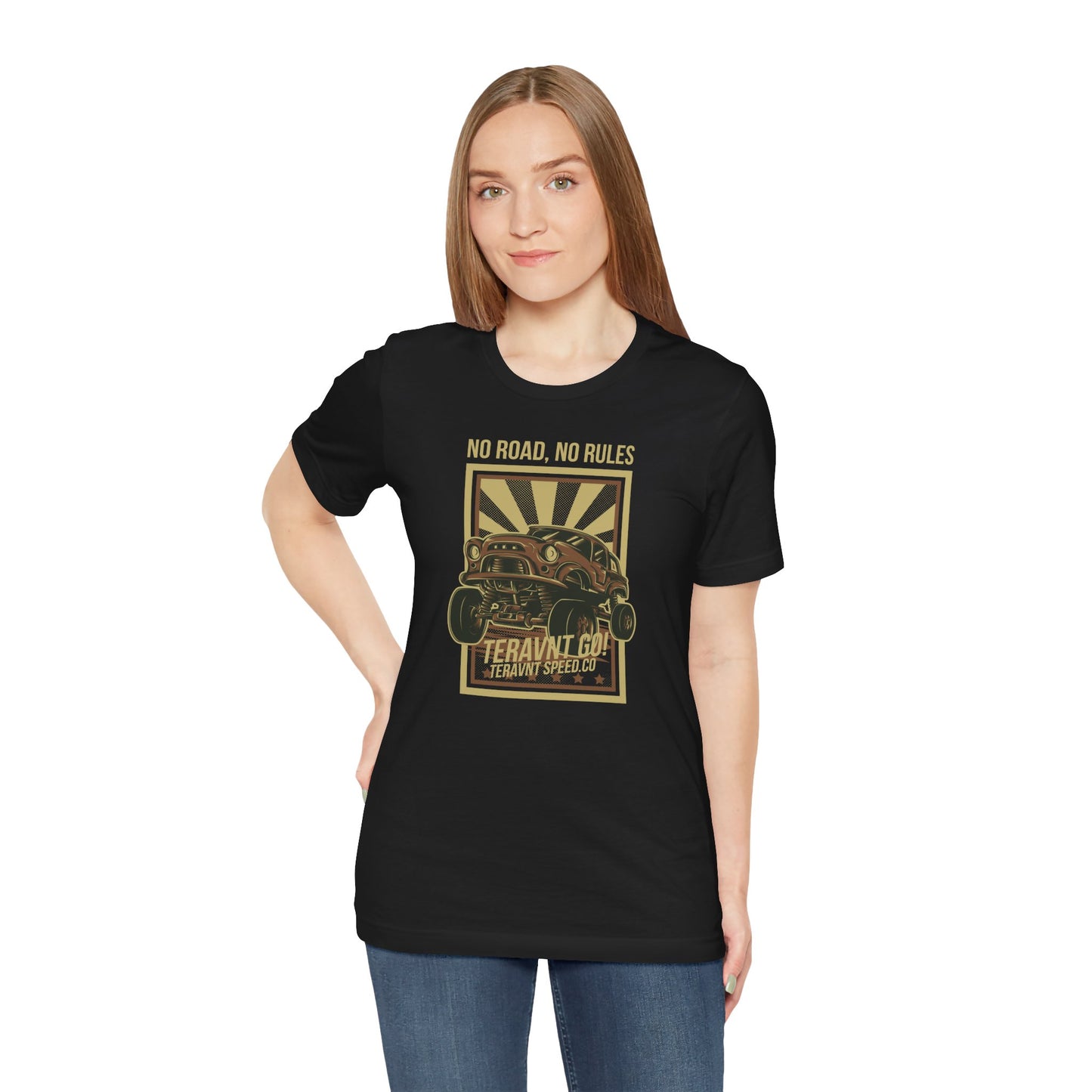 No Road No Rules. Black T-Shirt