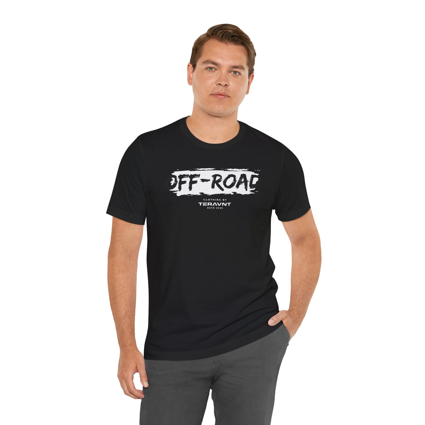 Off-Road Clothing. Black W/White T-Shirt by Teravnt.