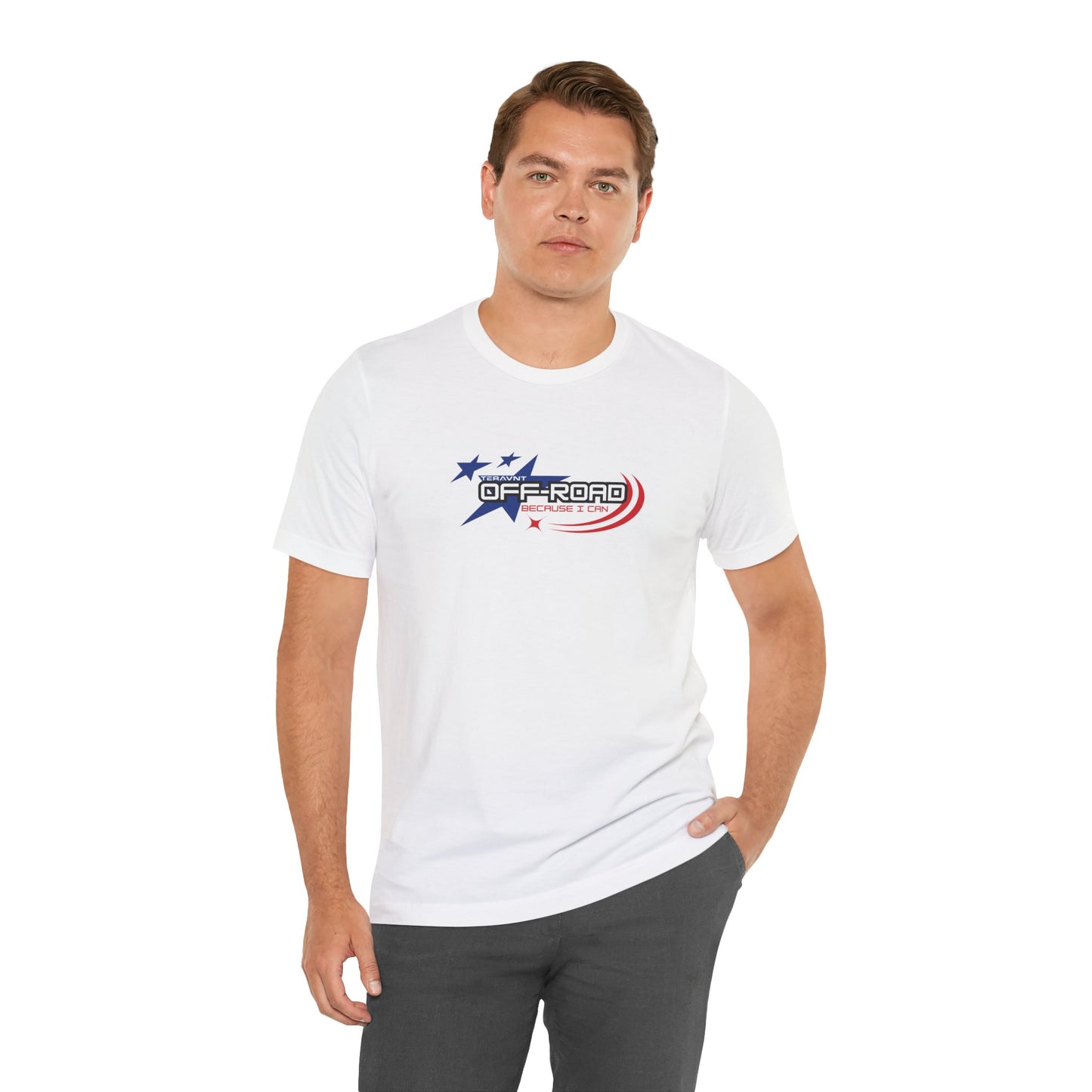 Off-Road Because I can. White W/Colors T-Shirt by Teravnt
