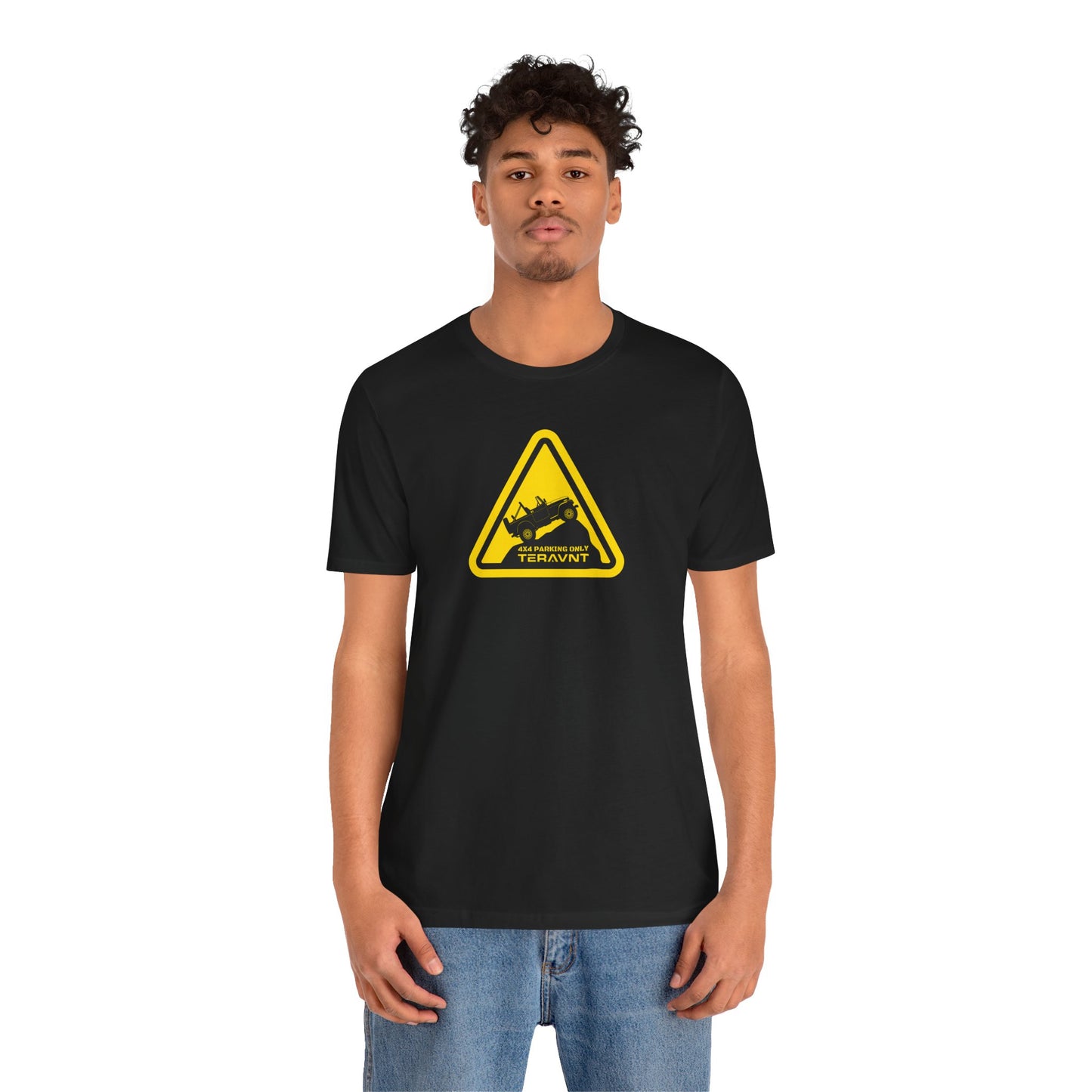 Parking Sign. Black T-Shirt
