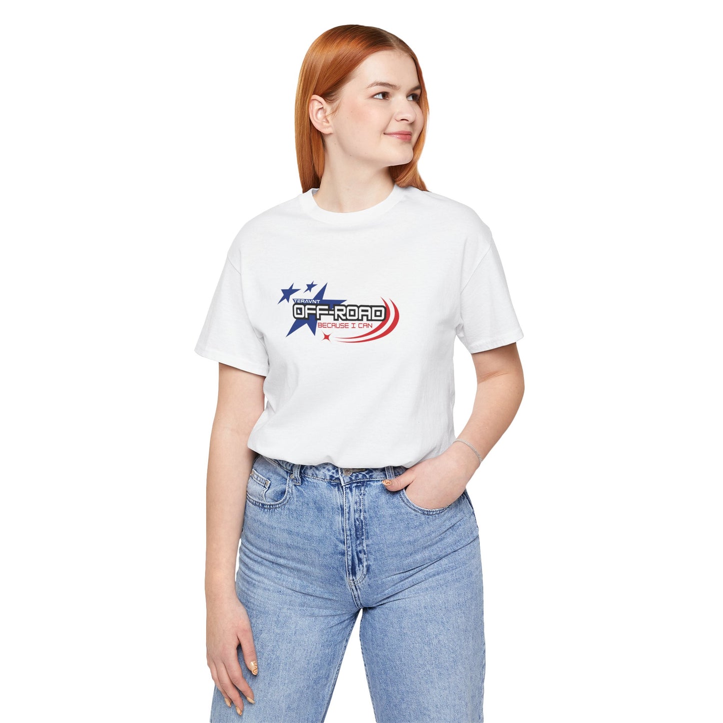 Off-Road Because I can. White W/Colors T-Shirt by Teravnt