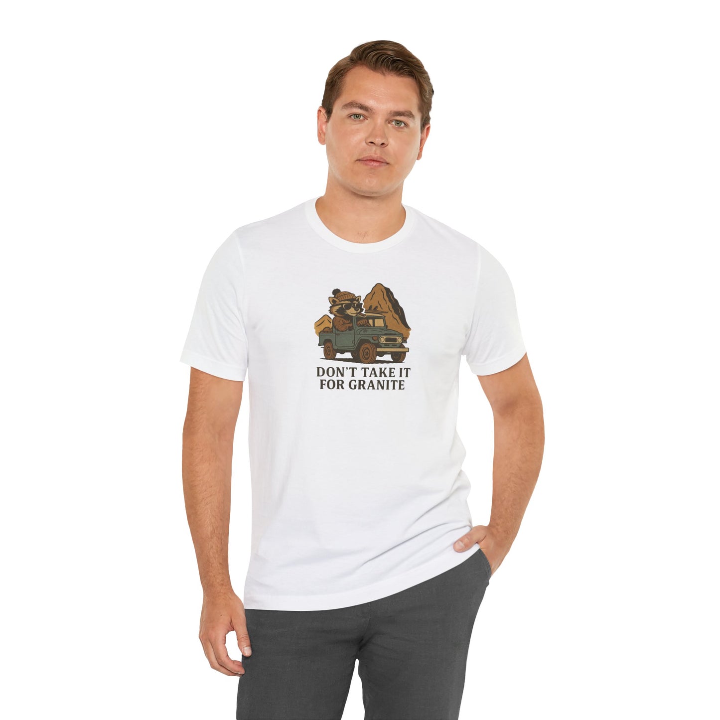 Granite White T-Shirt by Teravnt