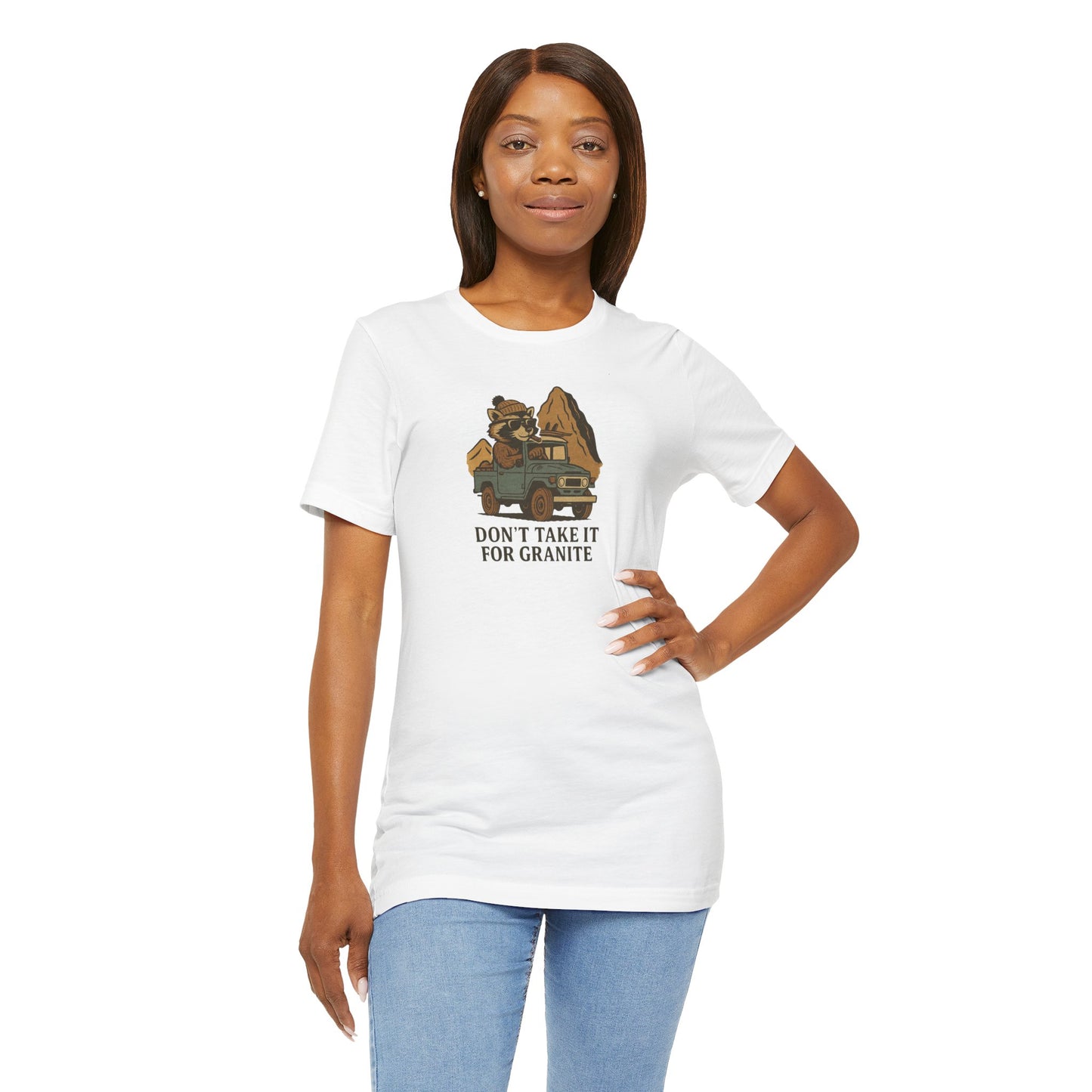 Granite White T-Shirt by Teravnt