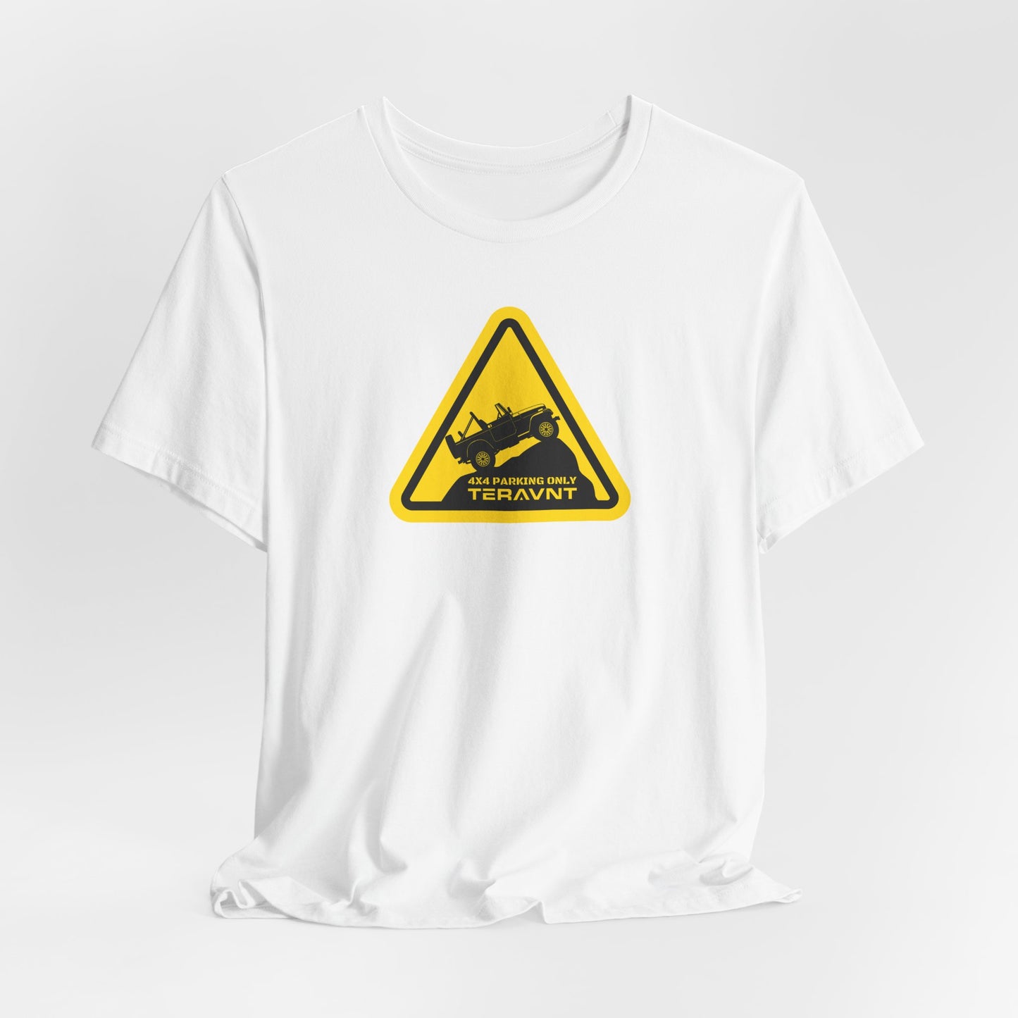 Parking Sign. White T-Shirt by Teravnt.