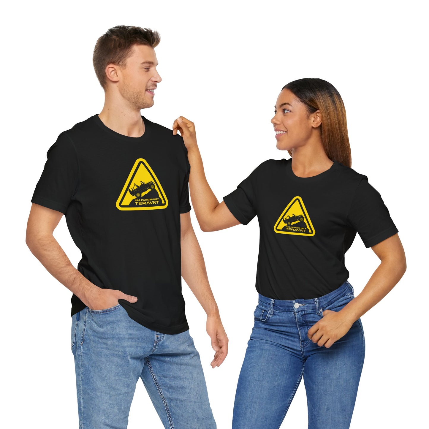 Parking Sign. Black T-Shirt