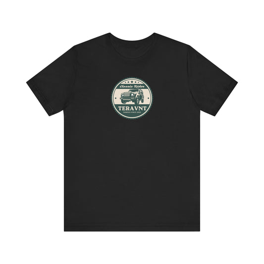 Classic Rider. Black W/Teal T-Shirt by Teravnt.
