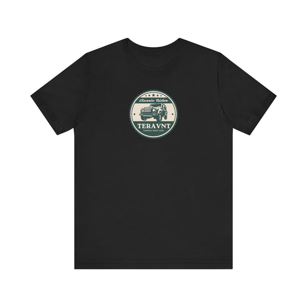 Classic Rider. Black W/Teal T-Shirt by Teravnt.